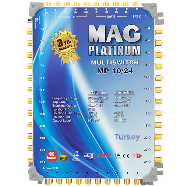 10*24 SONLU UYDU SANTRALİ MAG PLATINUM 10*24 SONLU UYDU SANTRALİ MAG PLATINUM